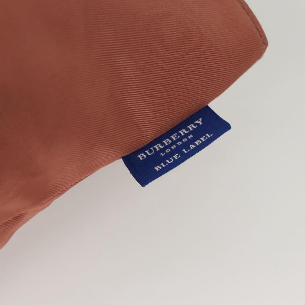 BURBERRY Nova Check Blue Label Hand Bag Nylon Pink Silver Auth ti3041 - Picture 10 of 16